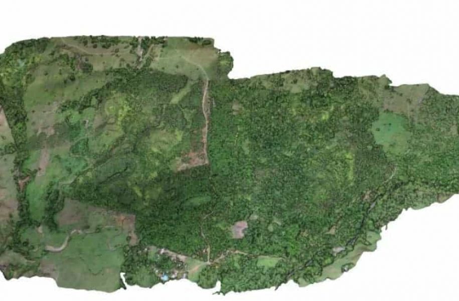 Topology map, land use, Panama